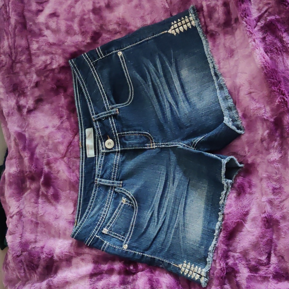 No Boundaries Blue Jean Shorts